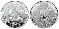 200 Kč 2015 - České Budějovice, PROOF - bez certifikátu