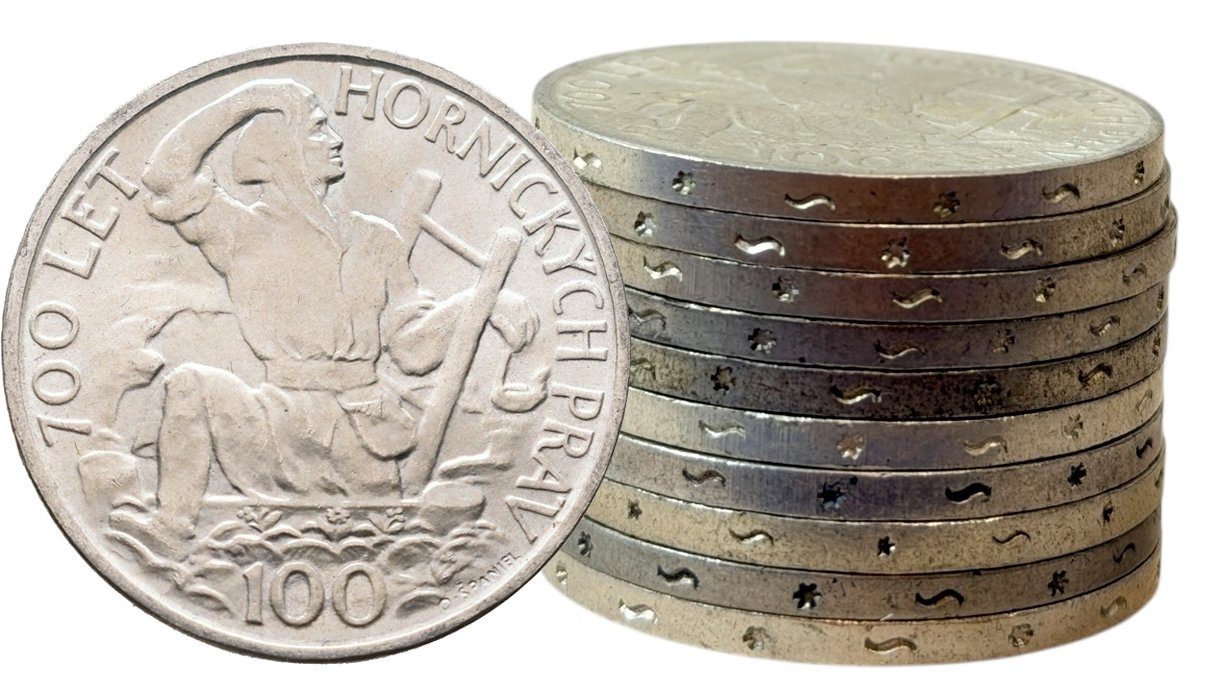 Soubor mincí - 100 Koruna 1949 - Hornická práva