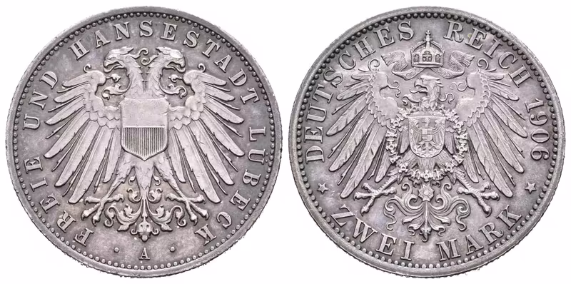 Lübeck, 2 Marka 1906