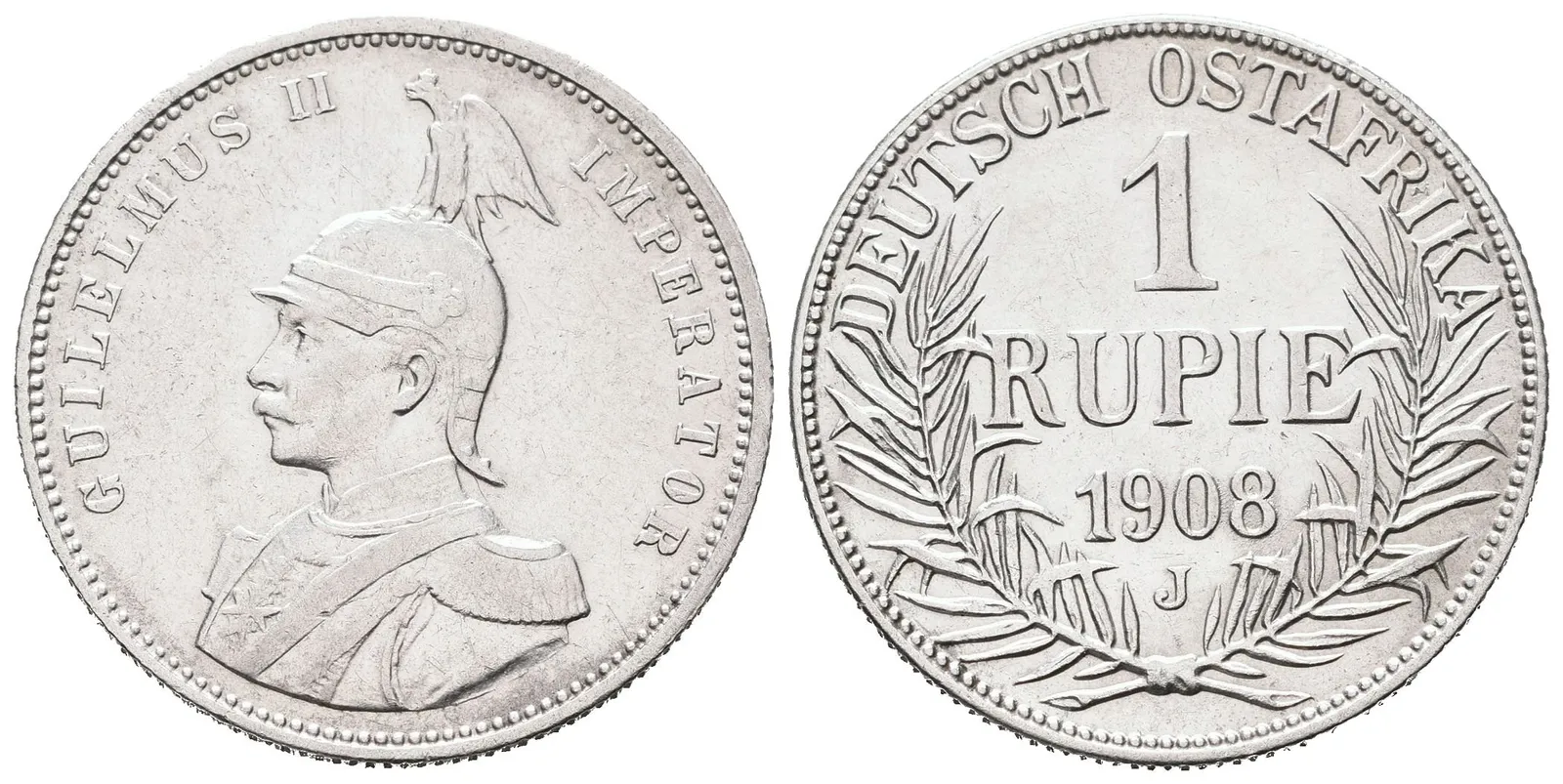Německá východní Afrika, 1 Rupie 1908 J