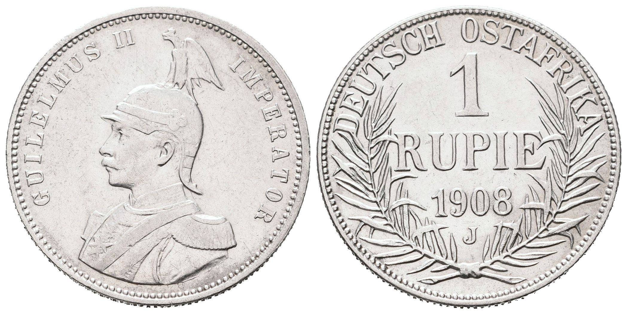 Německá východní Afrika, 1 Rupie 1908 J