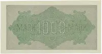 Německo, 1000 Mark 1922, vod. Wellen, 6-místné číslo, Ro.75q - fotografie 2