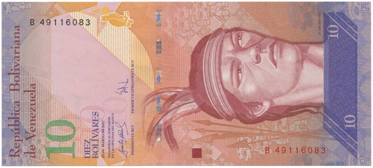 Venezuela, 10 Bolivares 2007, P.90a