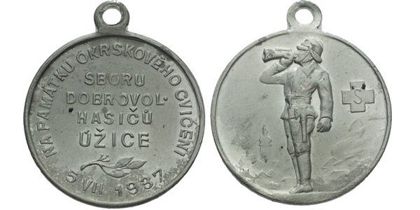 Úžice - Na památku okrskového cvičení sboru dobrovolných hasičů