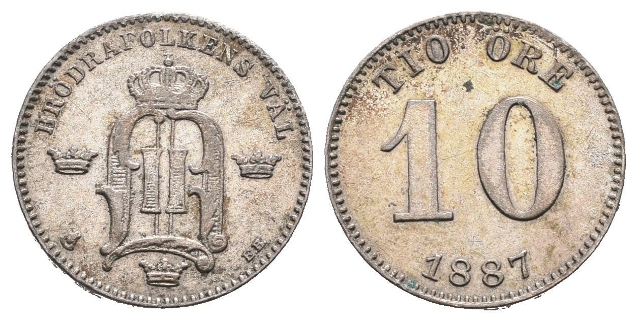Švédsko, 10 Öre 1887