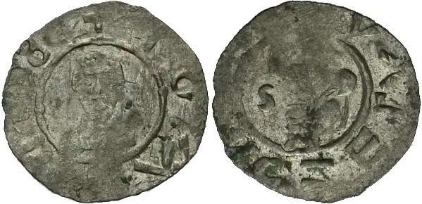 Bořivoj II., Denár, Cach 413a