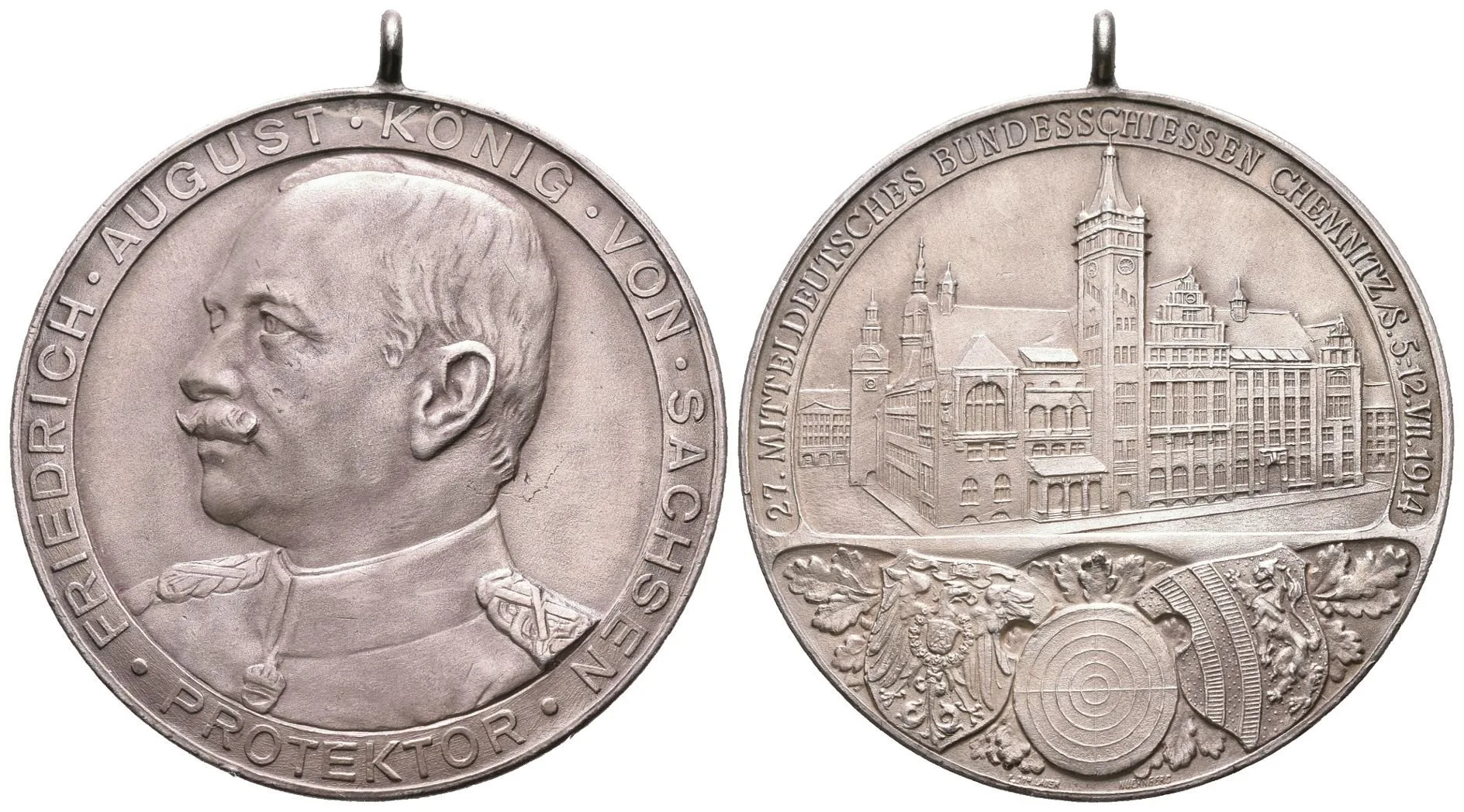 AR Medaile 1914 - 27. středoněmecké spolkové střelby pod protektorátem — 1