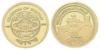300 ngultrum - 2010 - Au 1,24 g - 999.9/1000 - Klášter Taktsang