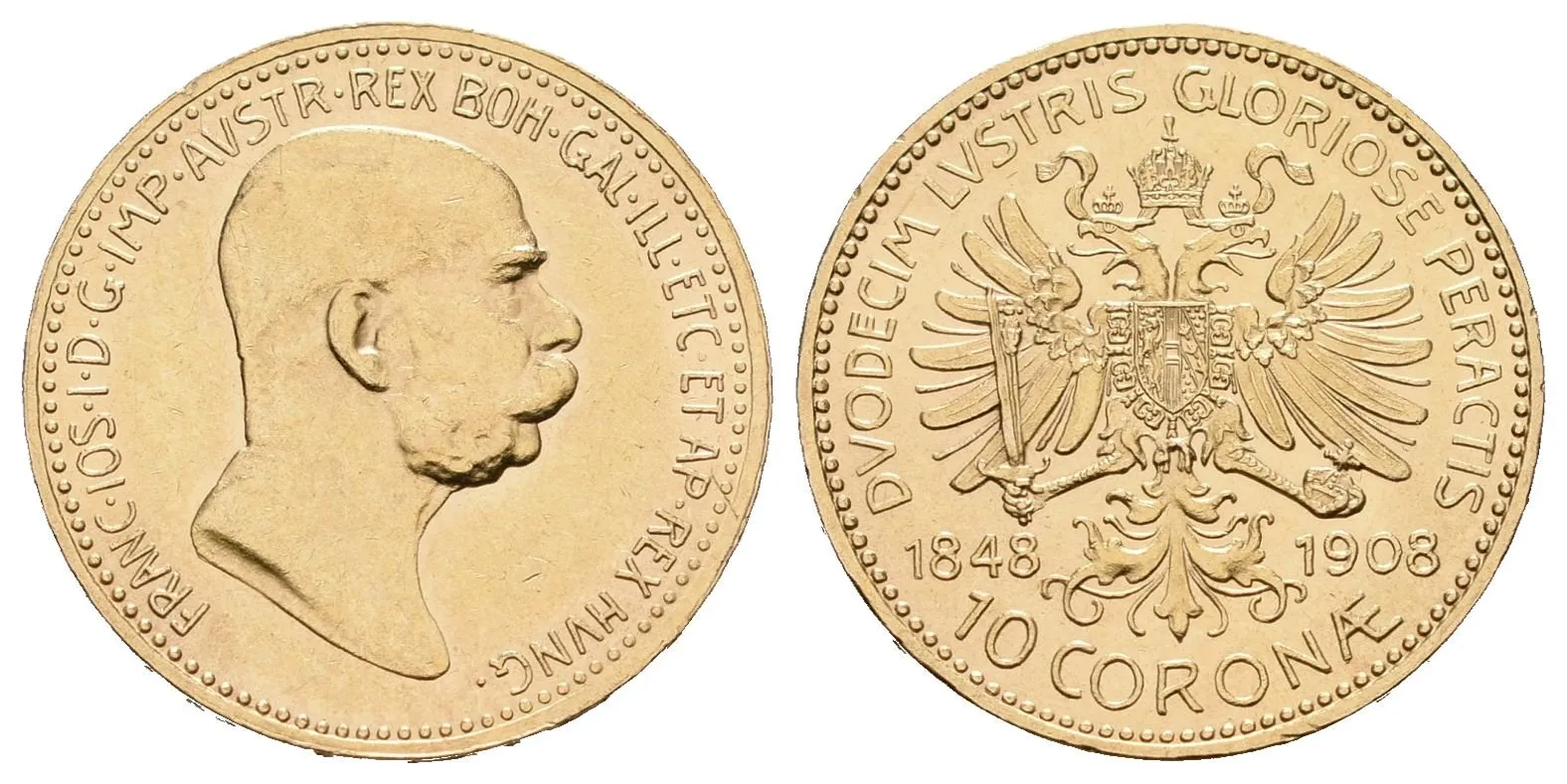 10 Koruna 1908 - jubilejní