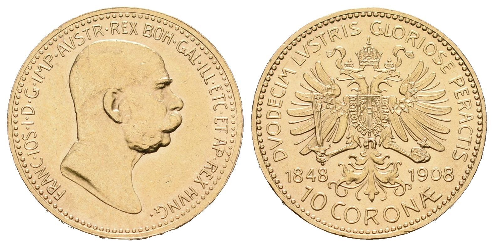 10 Koruna 1908 - jubilejní