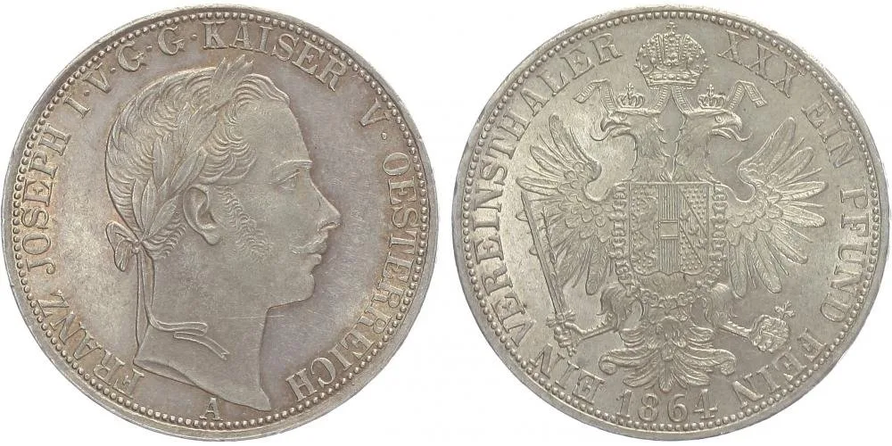 Rakouská a spolková měna, 1857 - 1892 — 1