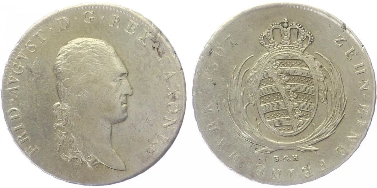 Sasko, Friedrich August III./I., 1763 - 1827 — 1