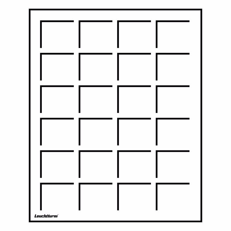 Mincovní plato S-formát - 24 políček 33x33 mm - 2 kusy