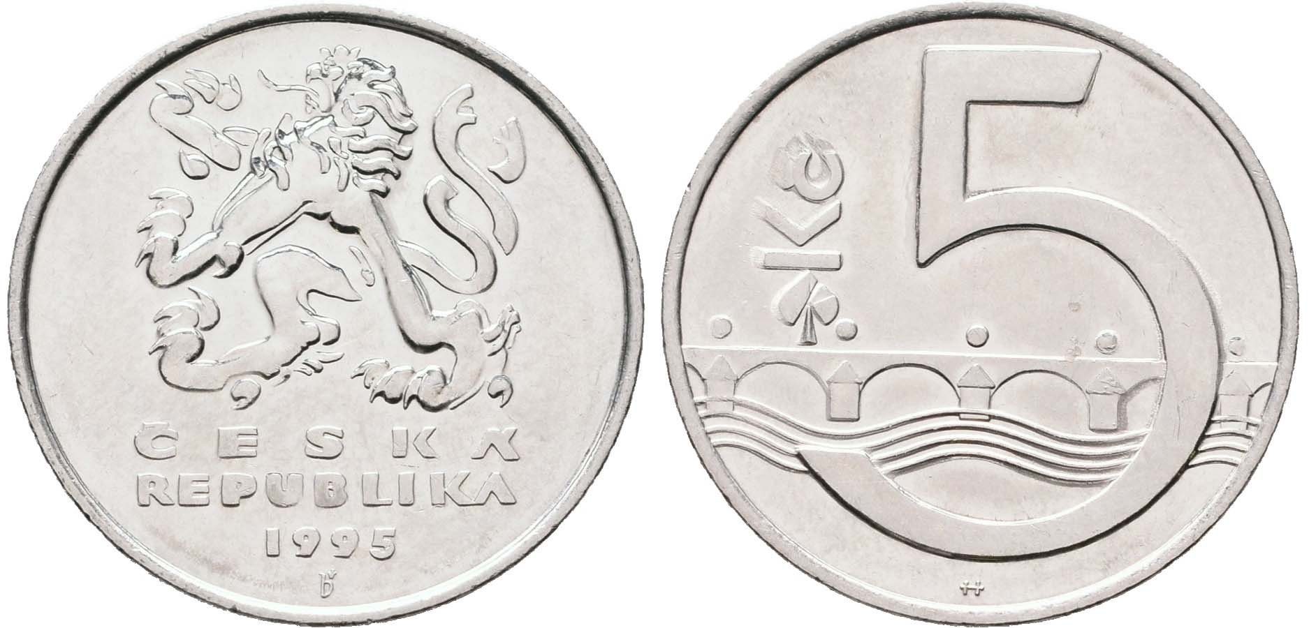5 Koruna 1995