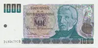 Argentina, 1000 Pesos Argentinos (1983~1985), P.317b