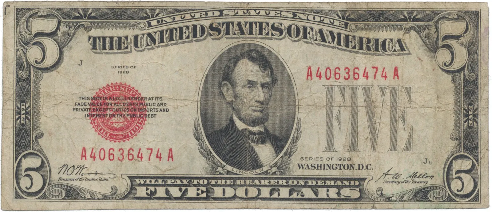 USA, 5 Dollars 1928, Pick.379