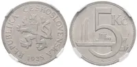 5 Koruna 1925, NGC MS 64 - fotografie 2
