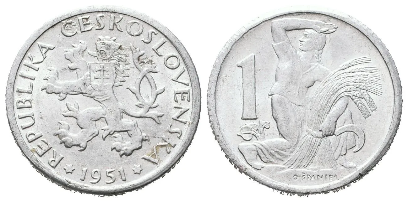 1 Koruna 1951