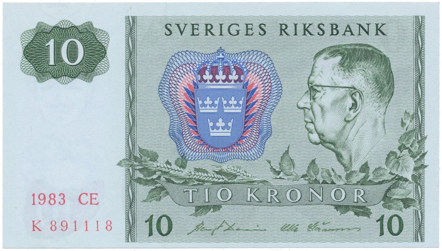Švédsko, 10 Kronor 1983, P.52e