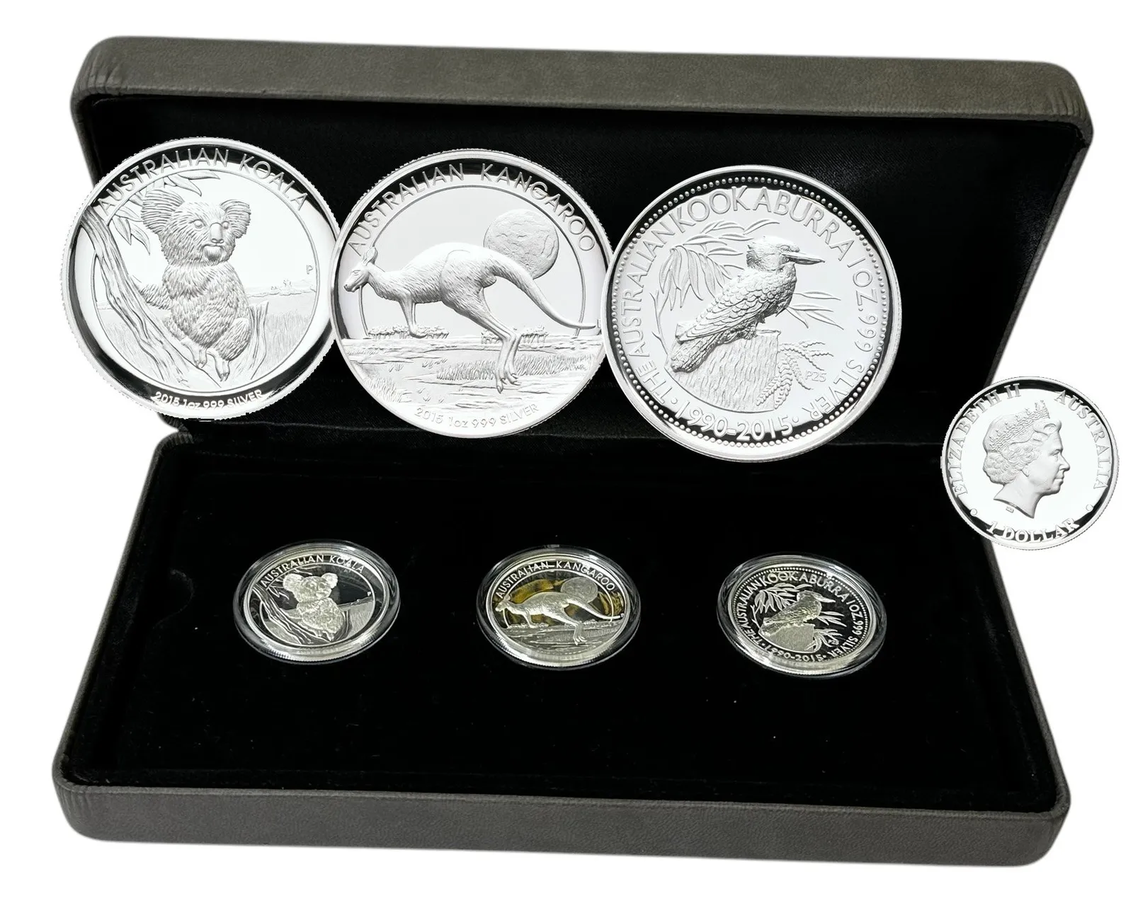 Austrálie, Sada mincí 1 Dollar 2015 (1 Oz) - High Relief