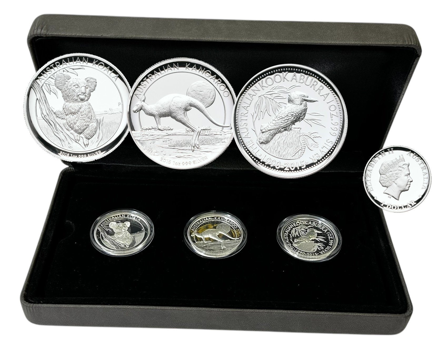 Austrálie, Sada mincí 1 Dollar 2015 (1 Oz) - High Relief