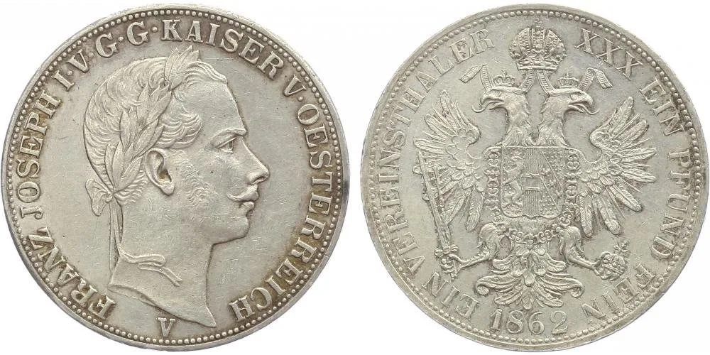 Rakouská a spolková měna, 1857 - 1892 — 1
