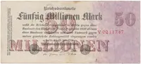 Německo, 50 Millionen Mark 1923, Ro.97a