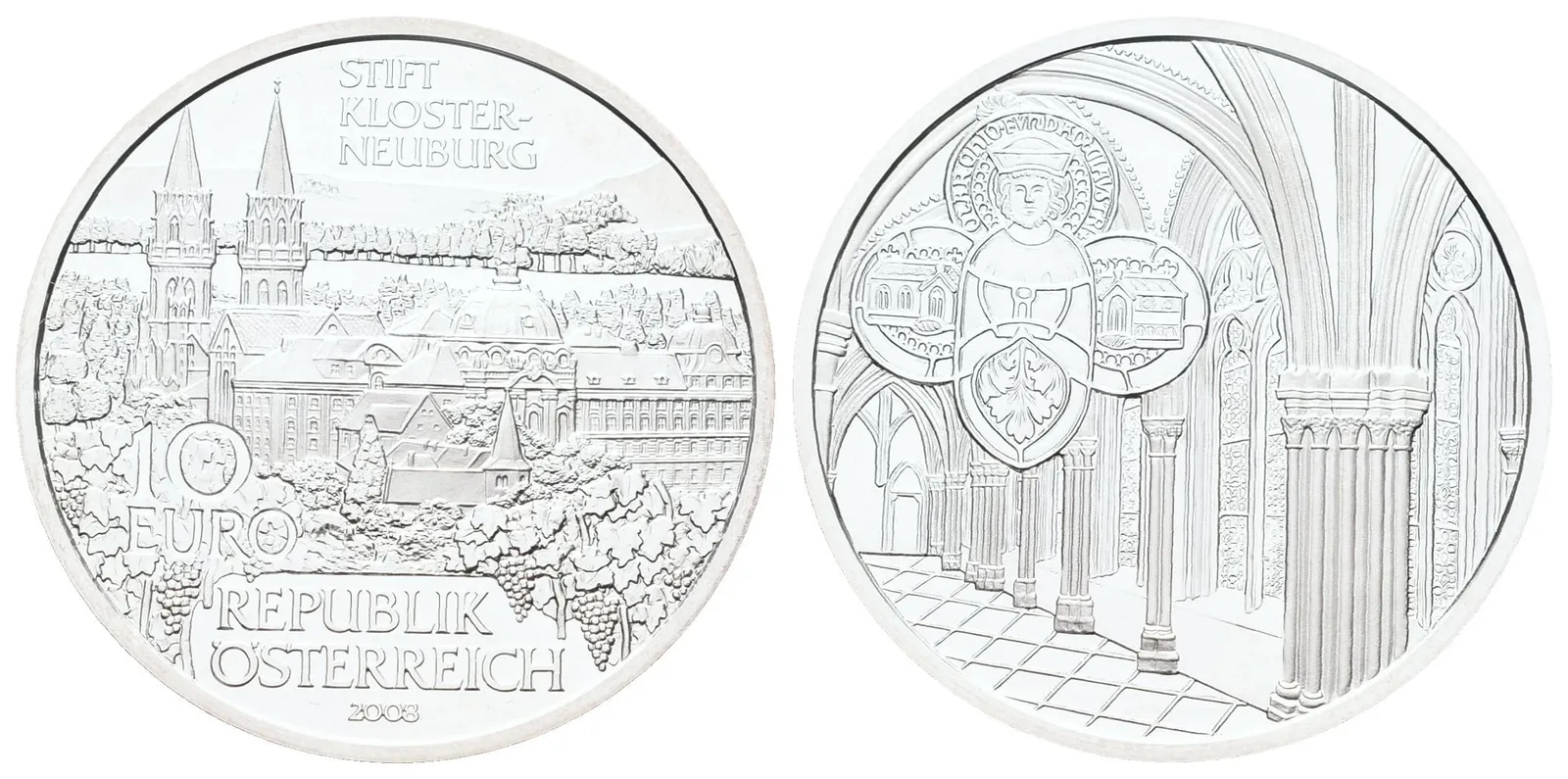 Rakousko, 10 Euro 2008 - Klášter Klosterneubrug