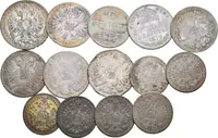 Soubor stříbrných mincí 6 Krejcar 1849 A, 20 a 10 Krejcar 1868 - 1872, — 1