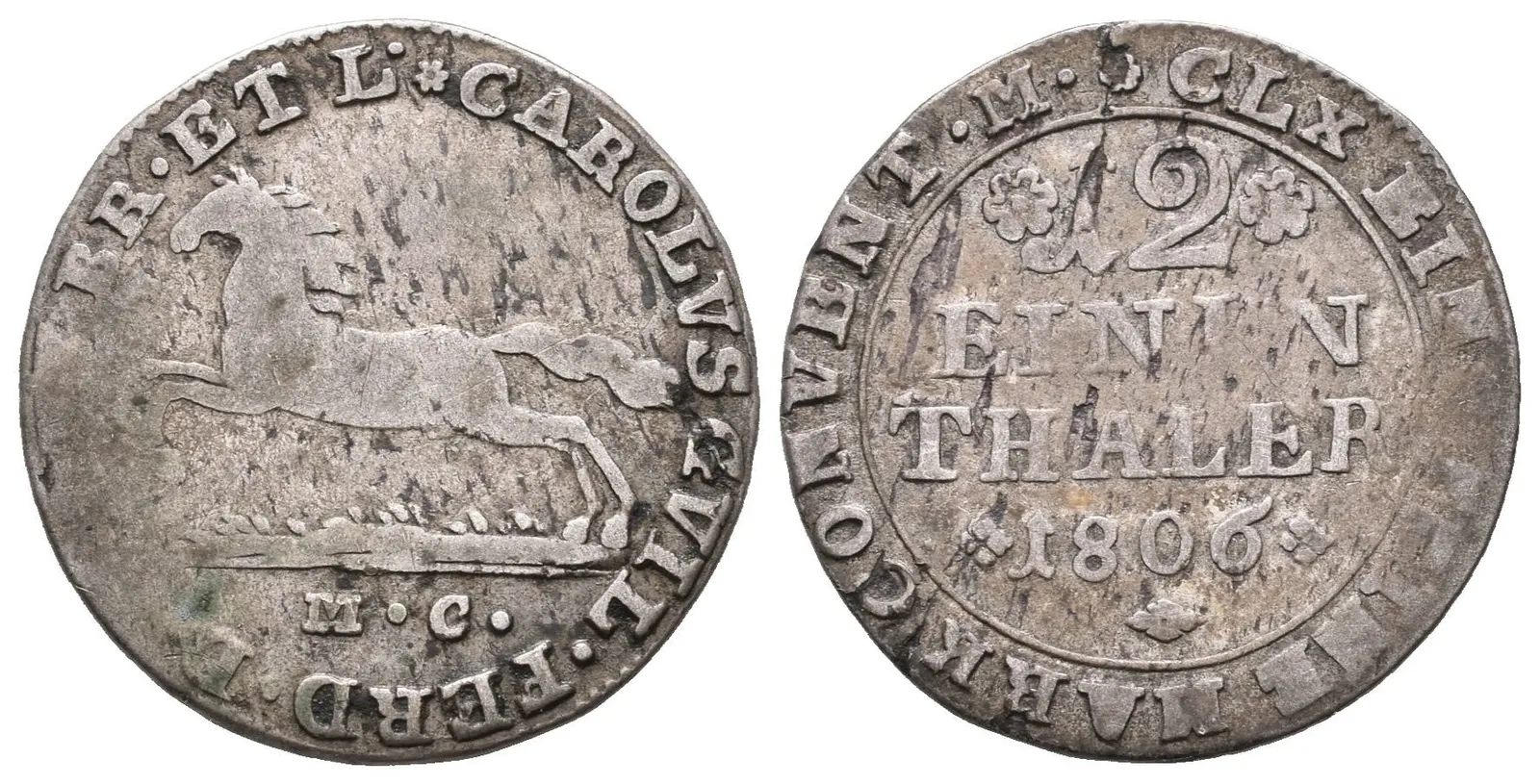 Brunšvick-Wolfenbüttel, 2 Groše 1806 MC