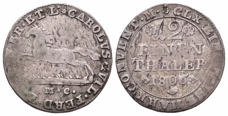 Brunšvick-Wolfenbüttel, 2 Groše 1806 MC