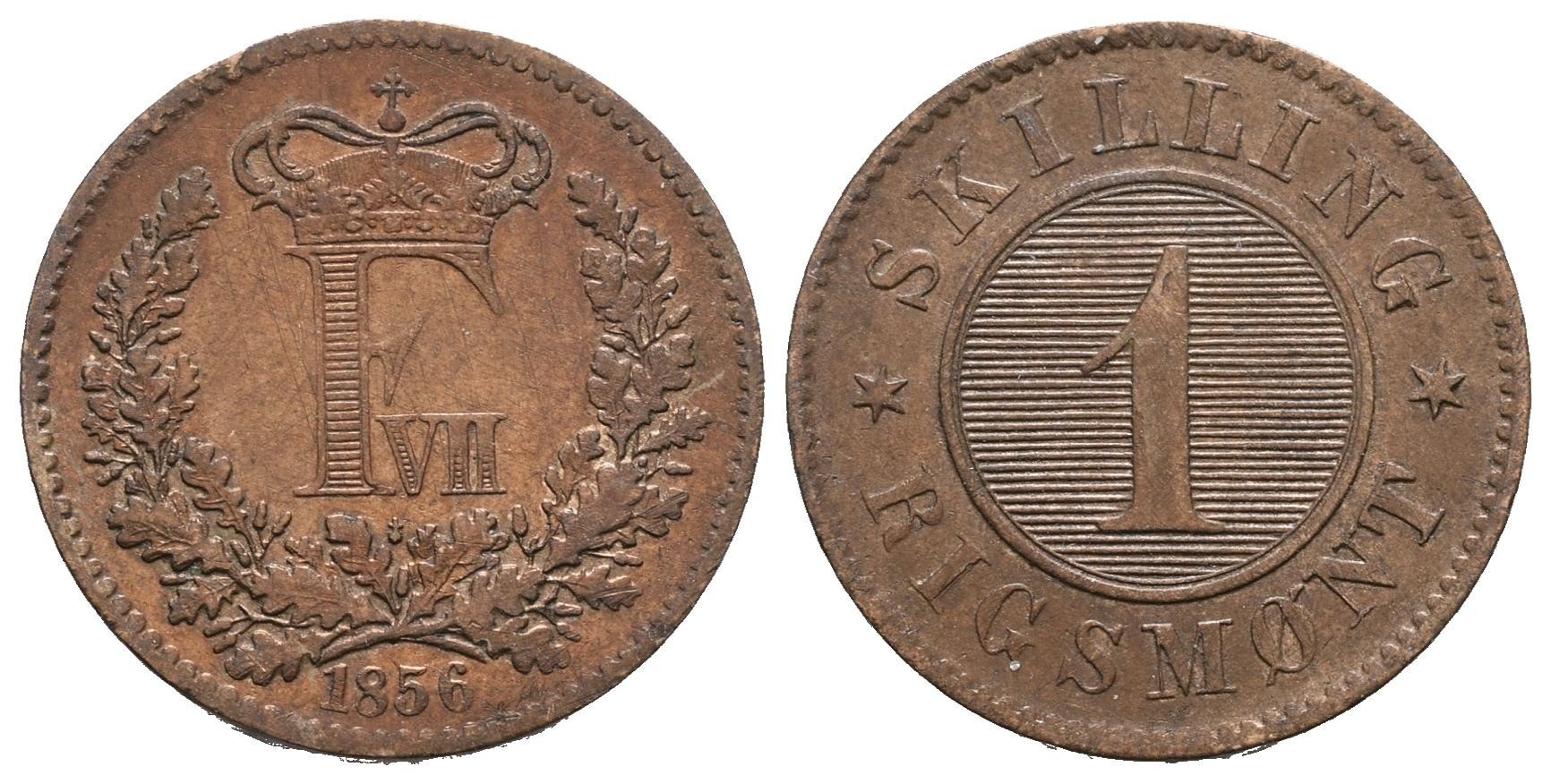 Dánsko, 1 Šilink 1856