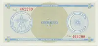 Kuba, 5 Pesos b.d., série C - 1. vydání, červené číslování, P.FX13a
