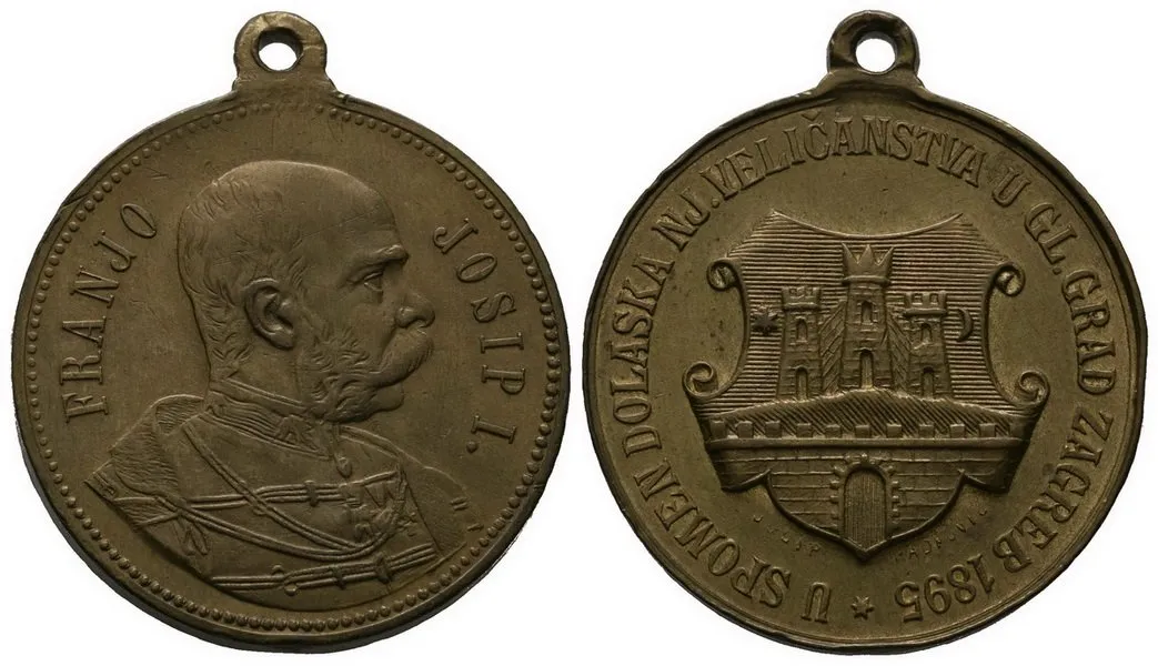 František Josef I., medaile na návštěvu a přítomnost císaře — 1
