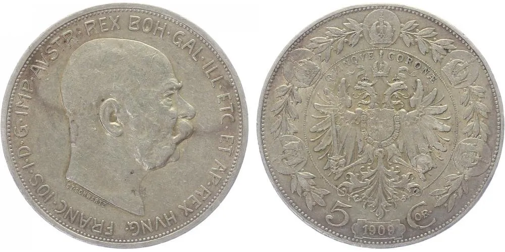 Korunová měna, 1892 - 1918 — 1