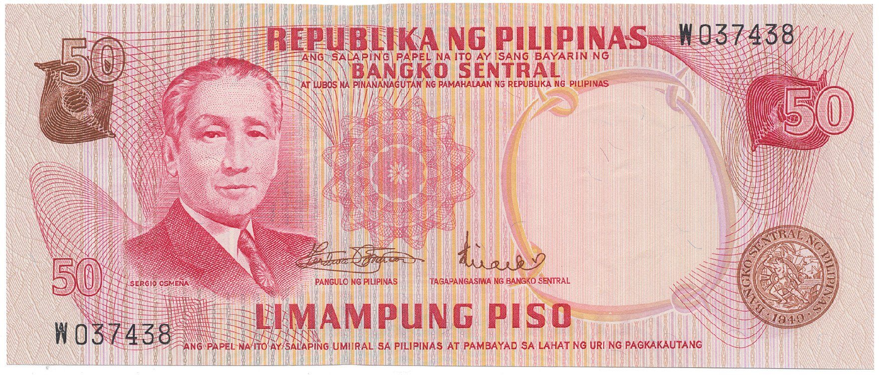 Filipíny, 50 Piso (1970), P.151a