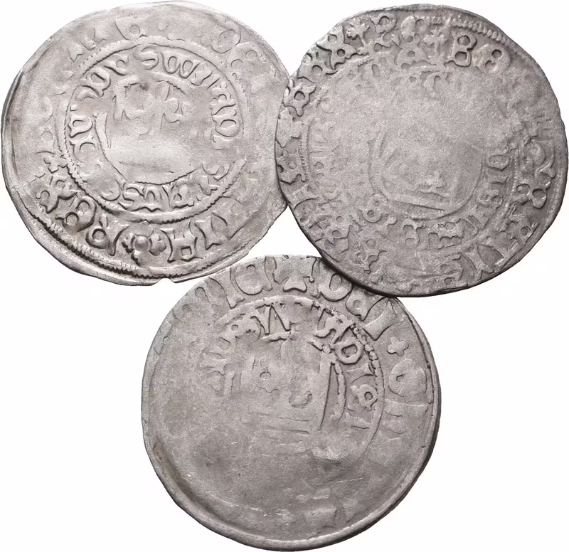 Vladislav II. Jagellonský, Pražský groš, 3 ks