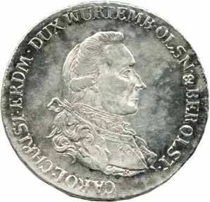 Würtenberg - Olešnice, Carl Christian Erdmann, 1744 - 1799 — 1