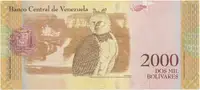 Venezuela, 2000 Bolivares 2016, anulát - MUESTRA SIN VALOR, P.96as - fotografie 2