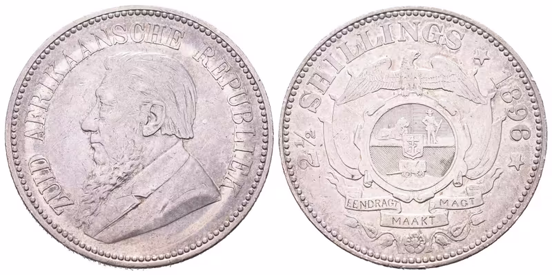 JAR, 2 1/2 Shilling 1896