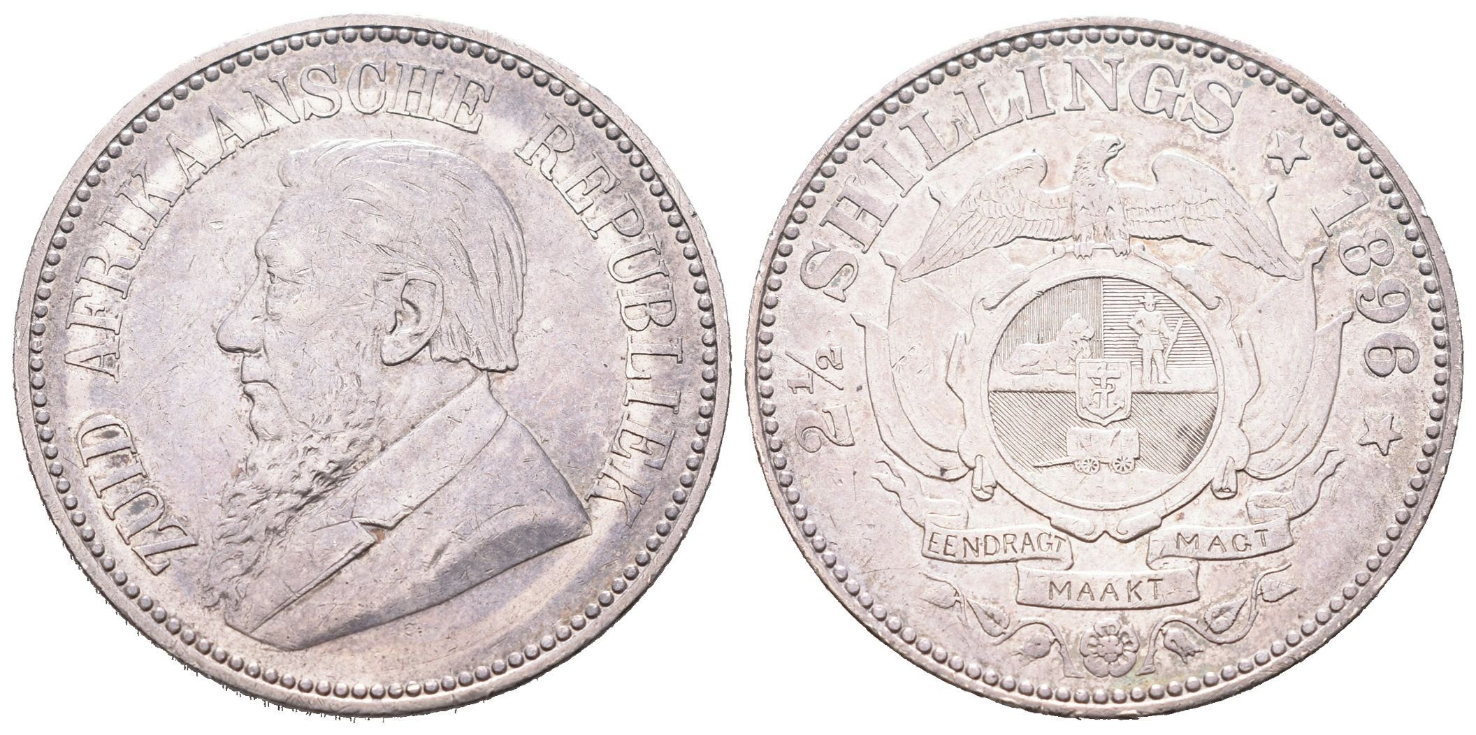 JAR, 2 1/2 Shilling 1896