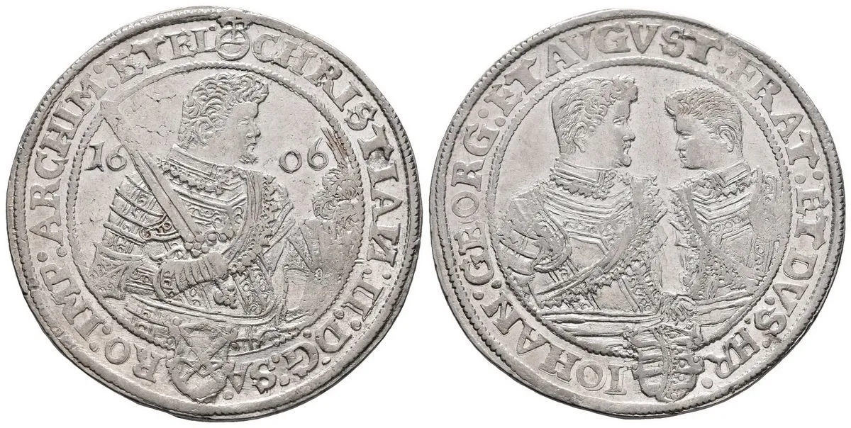 Sasko, Christian II., Johann Georg I. a August, 1591 - 1611 — 1