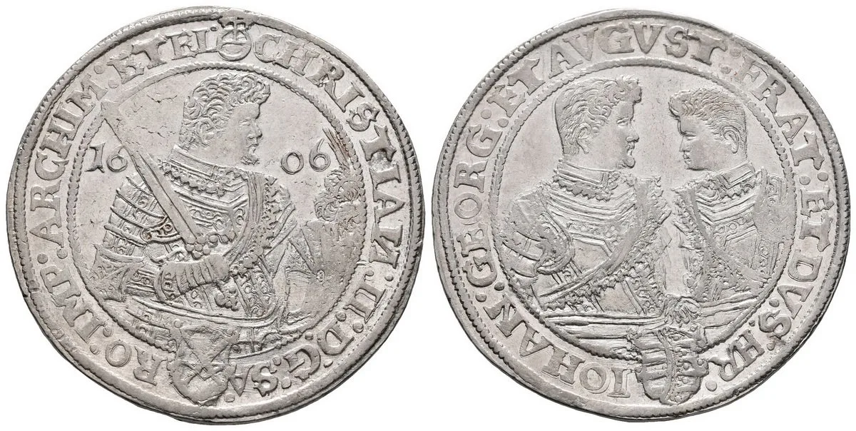 Sasko, Christian II., Johann Georg I. a August, 1591 - 1611 — 1