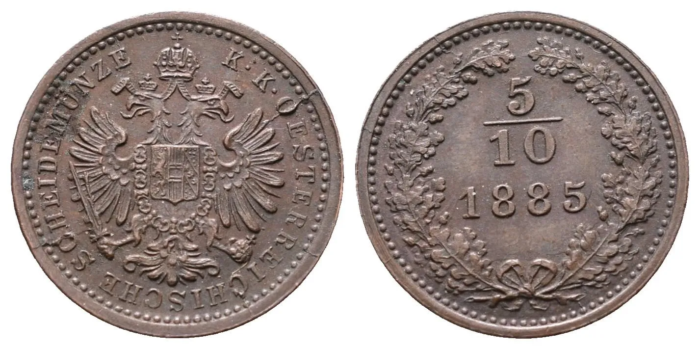 5/10 Krejcar 1885
