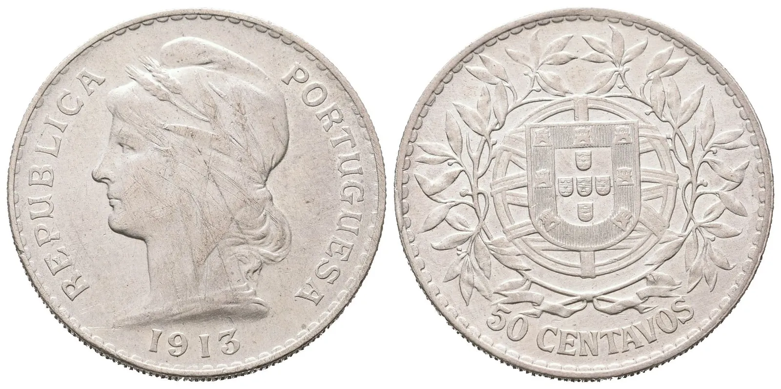 Portugalsko, 50 Centavo 1913