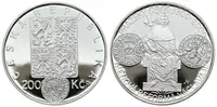 200 Kč 2000 - Měnová reforma Václava II., PROOF