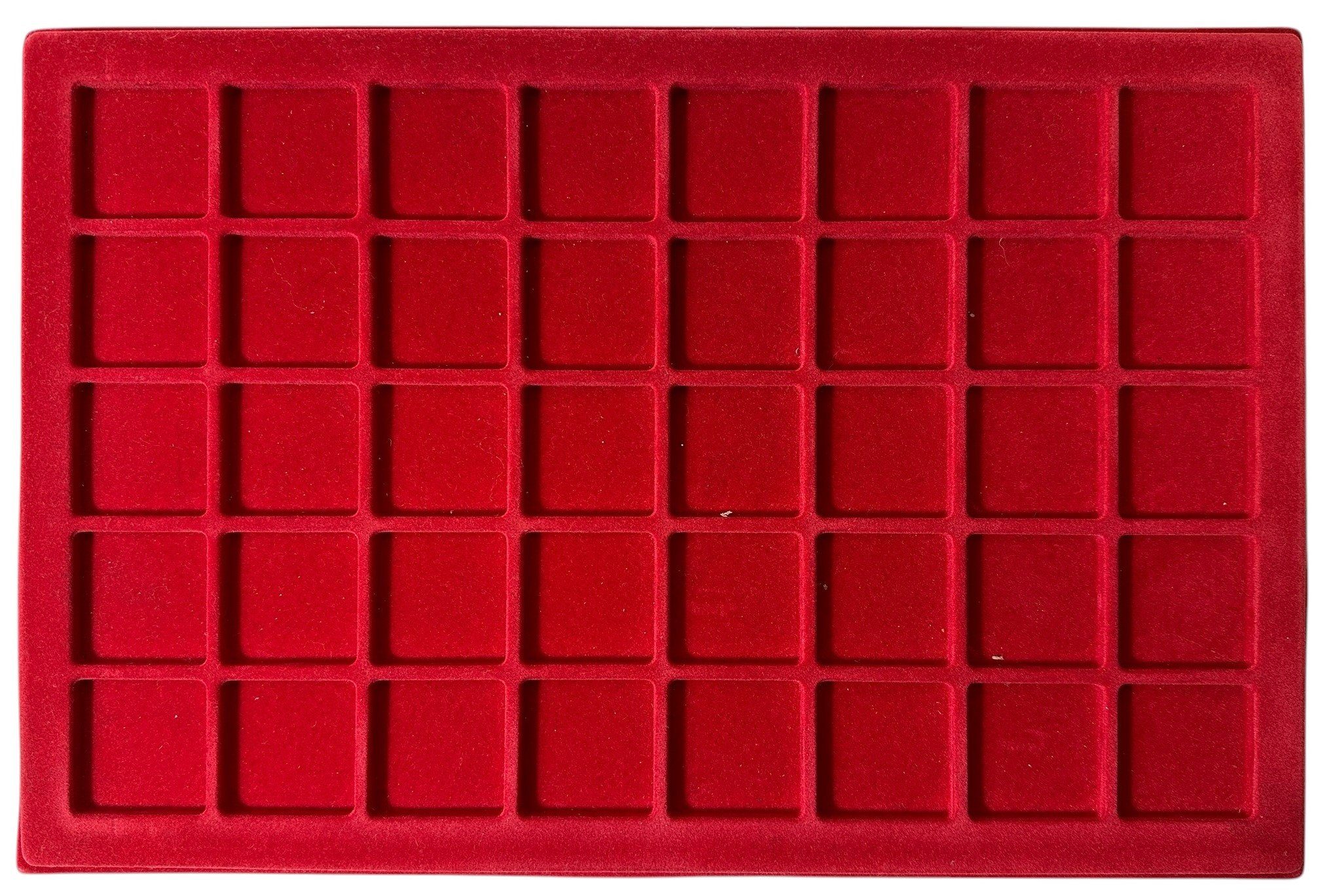 Použité - Plato 34x34 mm - 5 x 8 - Červené