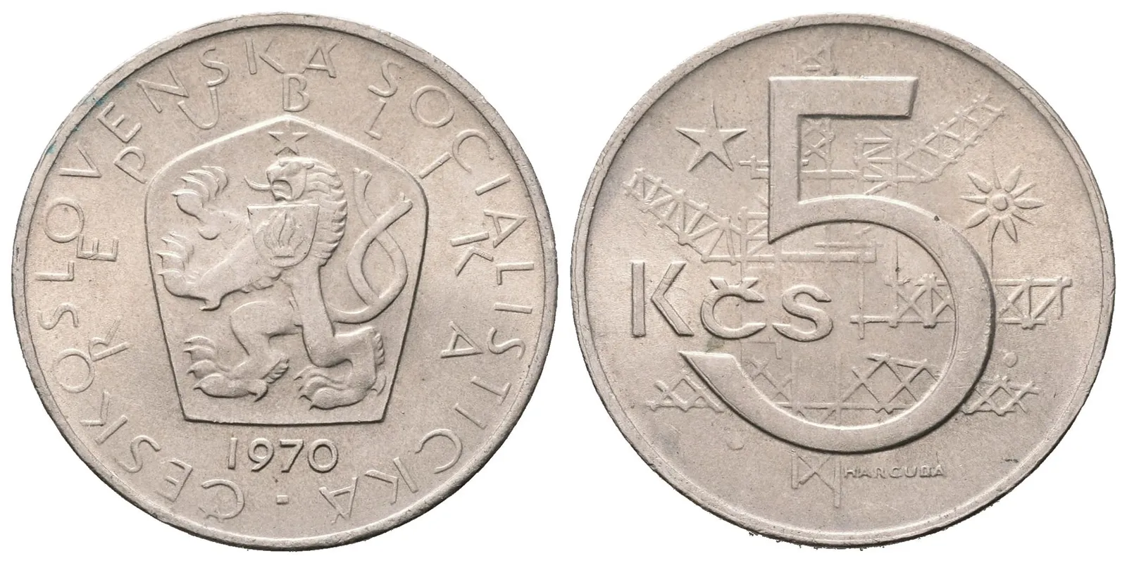 5 Koruna 1970