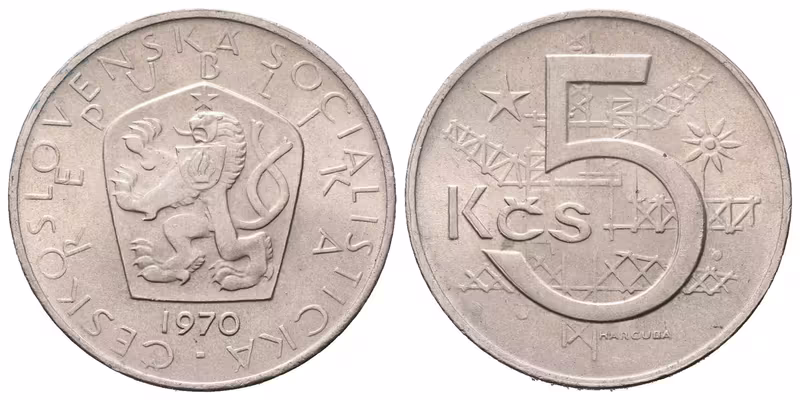5 Koruna 1970