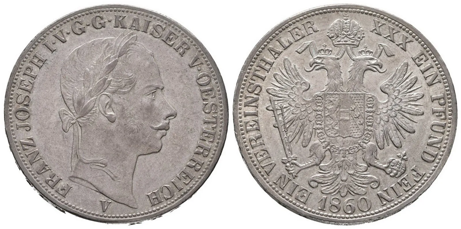 Rakouská a spolková měna, 1857 - 1892 — 1